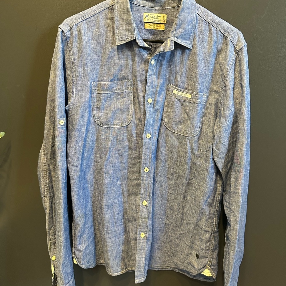Scotch & Soda | Blue Chambray Button Down Shirt |… - image 8